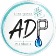 Logo de la société ADP, plomberie et climatisation dans le Morbihan